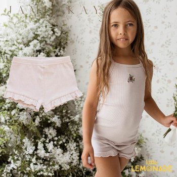 Jamie Kay ORGANIC COTTON FRILL RIB SHORT - PEONY 6-12/1/2С 硼ȥѥ ߡ 22SS 24SALE