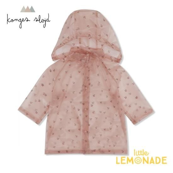 Konges Sloejd Brume Glitter Raincoat 2歳 3歳 4歳 Cherry Blush Pearl Blue レインコート 雨具 Ykz Ks2856