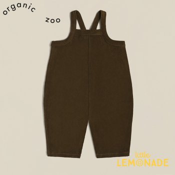 <img class='new_mark_img1' src='https://img.shop-pro.jp/img/new/icons1.gif' style='border:none;display:inline;margin:0px;padding:0px;width:auto;' />【organic zoo】 Olive Terry Cropped Dungarees 【1-2歳/2-3歳/3-4歳】 オリーブ オーガニックズー リトルレモネード アパレル 22SS CDOOZ