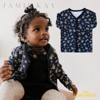 <img class='new_mark_img1' src='https://img.shop-pro.jp/img/new/icons1.gif' style='border:none;display:inline;margin:0px;padding:0px;width:auto;' /> 【Jamie Kay】  ORGANIC COTTON CARDIGAN - SAPPHIRE FLORAL 【1歳/2歳/3歳】 カーディガン 22SS