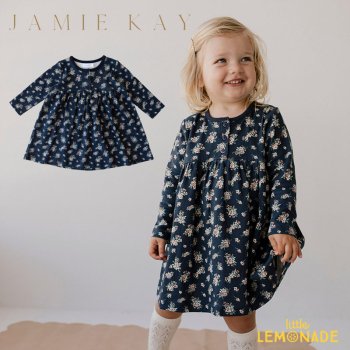 <img class='new_mark_img1' src='https://img.shop-pro.jp/img/new/icons1.gif' style='border:none;display:inline;margin:0px;padding:0px;width:auto;' /> 【Jamie Kay】  ORGANIC COTTON DRESS - SAPPHIRE FLORAL 【1歳/2歳/3歳】 ワンピース ドレス 花柄 22SS