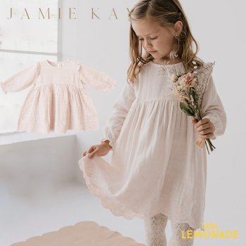  【Jamie Kay】  FRANKIE DRESS- BLUSH 【1歳/2歳/3歳/4歳】 ワンピース ドレス ピンク 22SS