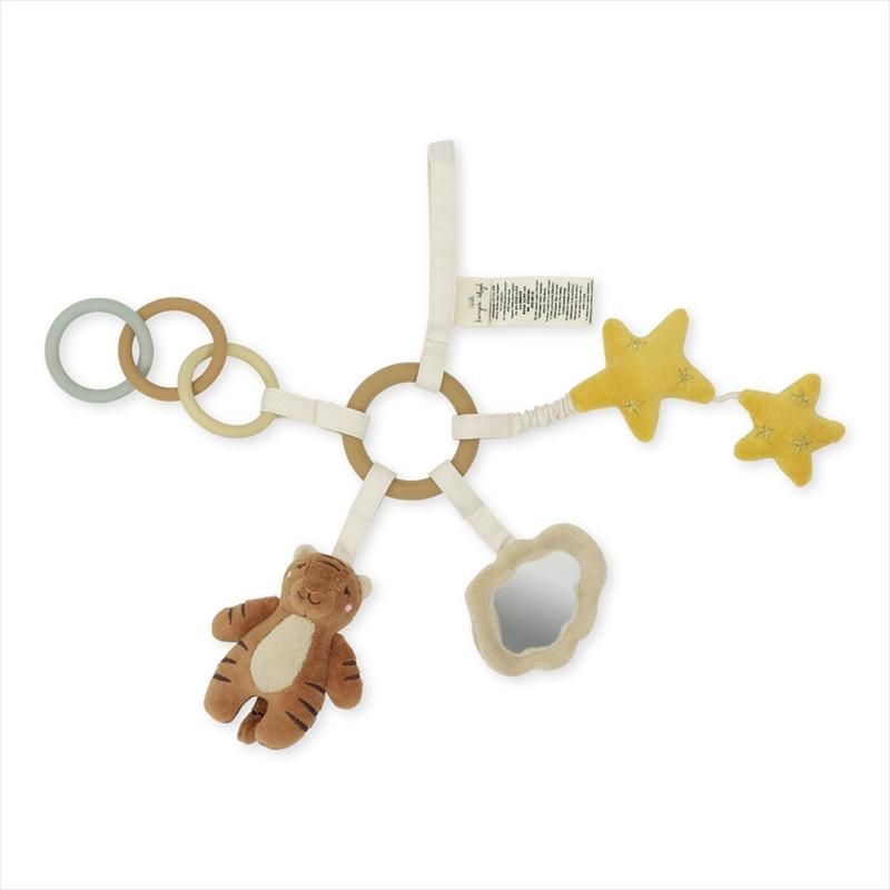 Konges Sloejd Activity Ring Tiger ガラガラ リング付き ベビートイ 虎 タイガー おもちゃ ファーストトイ コンゲススロイド ベビー 子供 男の子 女の子 リトルレモネード 出産祝い 赤ちゃん Ks3199