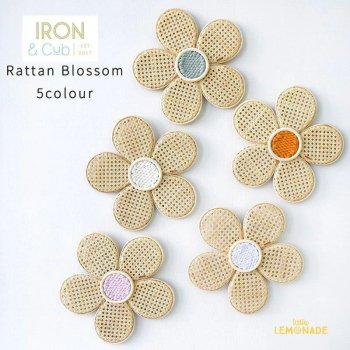 Iron&Cub Rattan Blossom 饿 եǥ졼 38cm Pinky PeachMustardPurpleSageNatural   ̵