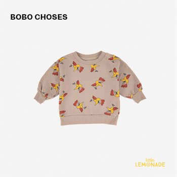 【BOBO CHOSES】 Mr O'clock all over sweatshirt 【12-18か月/18-24か月/24-36か月】 (222AB039)  アパレル YKZ 22AW