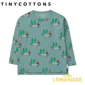 【tinycottons】 TINY RESERVE TEE【2歳/3歳/4歳】 fern  タイニーコットンズ 長袖 Tシャツ ロンＴ AW22-018 YKZ