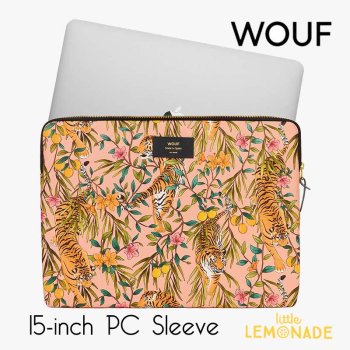 【WOUF】 15インチ PCケース 【Bengala】 パソコン用スリーブ PC Sleeve パソコンケース 虎 タイガー トラ ピンク   (SB220001) 