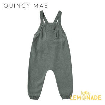【Quincy Mae】 knit overall | dusk　【6-12か月/12-18か月/18-24か月】 ニット オーバーオール QM057OSC AW22 YKZ 
