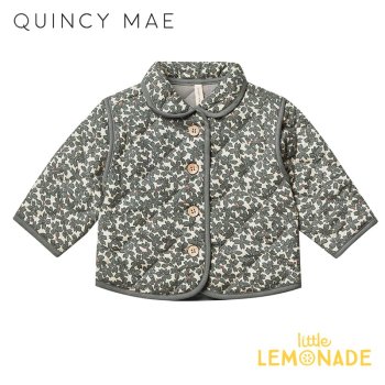 <img class='new_mark_img1' src='https://img.shop-pro.jp/img/new/icons1.gif' style='border:none;display:inline;margin:0px;padding:0px;width:auto;' />【Quincy Mae】 quilted jacket | dusk floral  【6-12/12-18/18-24か月/2-3歳/4-5歳】  ジャケット QM261OSCF AW22 YKZ 