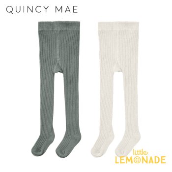 <img class='new_mark_img1' src='https://img.shop-pro.jp/img/new/icons1.gif' style='border:none;display:inline;margin:0px;padding:0px;width:auto;' />【Quincy Mae】  tights | dusk / ivory【6-12か月/12-24か月】 リブ タイツ QM119OSC / QM119MAR AW22 YKZ 