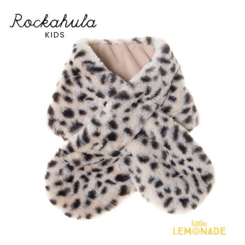 <img class='new_mark_img1' src='https://img.shop-pro.jp/img/new/icons1.gif' style='border:none;display:inline;margin:0px;padding:0px;width:auto;' />【Rockahula Kids】 Snow Leopard Wrap 3-10歳サイズ  (C1881N)  フェイクファー ネックウォーマー レオパード 22AW