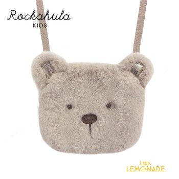 【Rockahula Kids】 Teddy Bear Bag-BROWN (G1452B)  ディディーベア フェイス フェイクファー バッグ 