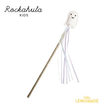 <img class='new_mark_img1' src='https://img.shop-pro.jp/img/new/icons1.gif' style='border:none;display:inline;margin:0px;padding:0px;width:auto;' />【Rockahula Kids】 Happy Ghost Wand-WHITE  (HAL419)  おばけモチーフ ステッキ 杖 ワンド ハロウィン 22AW