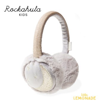 【Rockahula Kids】 Moonlight Earmuffs Grey-GREY  (T1892G)  ムーンライト グレー フェイクファー 耳当て イヤーマフ  22AW