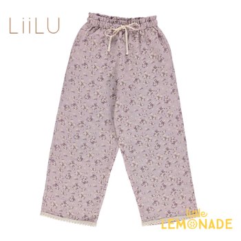 <img class='new_mark_img1' src='https://img.shop-pro.jp/img/new/icons1.gif' style='border:none;display:inline;margin:0px;padding:0px;width:auto;' />【LiiLu】 Claudia Flower Pants 【2歳/4歳/6歳】 liaw22_069 小花柄 パープル パンツ ズボン ボトムス  22AW YKZ