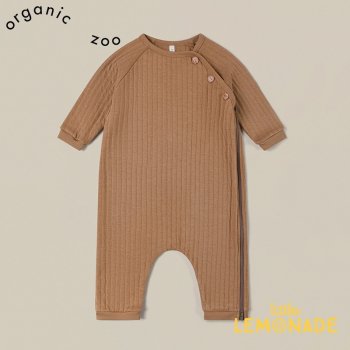 <img class='new_mark_img1' src='https://img.shop-pro.jp/img/new/icons1.gif' style='border:none;display:inline;margin:0px;padding:0px;width:auto;' />【Organic Zoo】 Gold Quilt Suit 【6-12か月/1-2歳】 ベビースーツ つなぎ オールインワン ベージュブラウン オーガニックズー 22AW 11GQSOZ