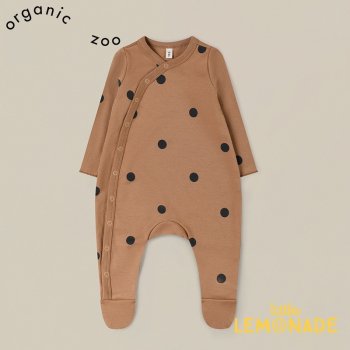 <img class='new_mark_img1' src='https://img.shop-pro.jp/img/new/icons1.gif' style='border:none;display:inline;margin:0px;padding:0px;width:auto;' />【Organic Zoo】 Gold Dots Suit 【0-3か月/3-6か月/6-12か月】 足付き カバーオール 水玉 ドット ボディスーツ 22AW 11GDSLOZ