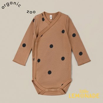 【Organic Zoo】 Gold Dots Wrap Bodysuit 【3-6か月/6-12か月】 前開き ロンパース ボディ 水玉　ドット 22AW 11WOBGD YKZ