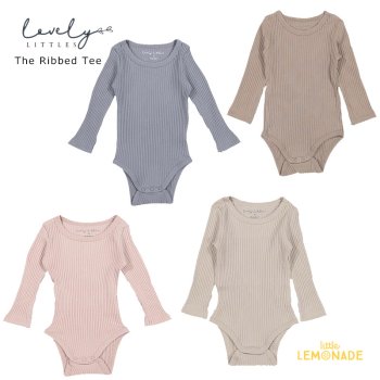 <img class='new_mark_img1' src='https://img.shop-pro.jp/img/new/icons1.gif' style='border:none;display:inline;margin:0px;padding:0px;width:auto;' />【LOVELY LITTLES】 The Long Sleeve Onesie  無地 長袖 ベビーボディ【6か月 / 12か月】全4色 Mauve /Slate / Taupe / Sand YKZ