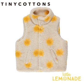<img class='new_mark_img1' src='https://img.shop-pro.jp/img/new/icons1.gif' style='border:none;display:inline;margin:0px;padding:0px;width:auto;' />【tinycottons】 SUNNY SHERPA VEST light cream【2歳/3歳】サニー シェルパ ベスト AW22-331-103 YKZ