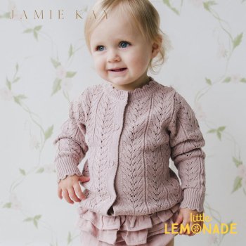 【Jamie Kay】 Hannah Knitted Cardigan - Rosebud 【6-12か月/1歳/2歳/3歳/4歳】  ニット カーディガン トップス 