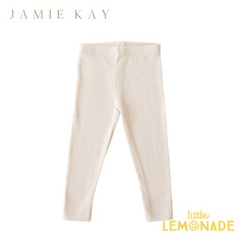 【Jamie Kay】 Organic Cotton Fine Rib Legging - Cloud【1歳/2歳/3歳/4歳】パンツ レギンス ジェイミーケイ SALE