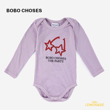 BOBO CHOSES PARTY CAT LONG SLEEVES BODY 6-12 / 12-18 (222FB001)  FUN COLLECTION  YKZ 22AWFUN