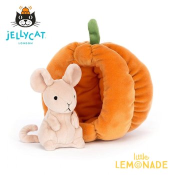 【Jellycat ジェリーキャット】  Brambling Mouse  ネズミ カボチャ mouse ぬいぐるみ  (BRAM2M) 【正規品】