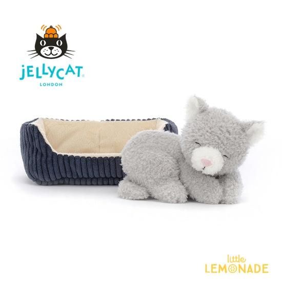 【Jellycat ジェリーキャット】 Napping Nipper Cat 昼寝ニッパー猫 【プレゼント 出産祝い ギフト】 ねこ ぬいぐるみ  【正規品】 NAP3NC あす楽 リトルレモネード