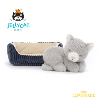 【Jellycat ジェリーキャット】  Napping Nipper Cat 昼寝ニッパー猫 ぬいぐるみ cat ねこ  (NAP3NC)  【正規品】