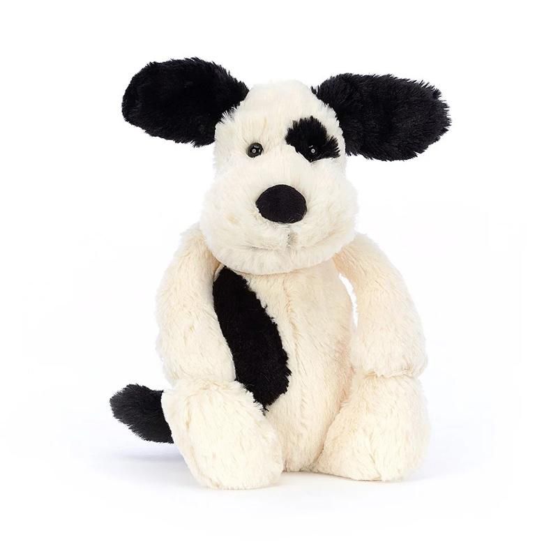 Jellycat ジェリーキャット】 Bashful Black & Cream Puppy Medium