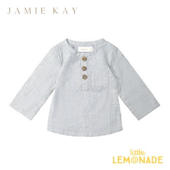 Jamie Kay Organic Cotton Gingham Parker Shirt  1/2/3С Sky 󥬥å  23Jan 24SALE