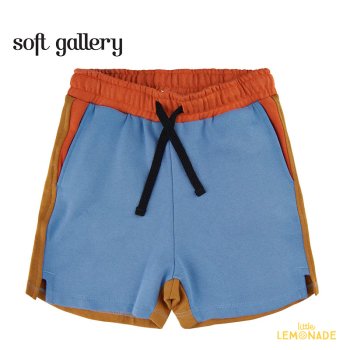 【Soft gallery】  SGHudson Block Bugs Shorts - Brown sugar 【104cm/4歳】 (SG1958)　SS23 YKZ SALE ラストワン