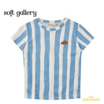<img class='new_mark_img1' src='https://img.shop-pro.jp/img/new/icons1.gif' style='border:none;display:inline;margin:0px;padding:0px;width:auto;' />【Soft gallery】  SGBass Stripes T-shirt - Gardenia 【98cm/3歳・104cm /4歳】 (SG2149) SS23 アパレル YKZ