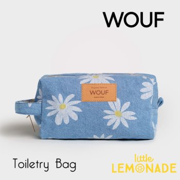 【WOUF】化粧ポーチ  Drew Toiletry Bag マチ付きポーチ デニム生地 トイレタリーバッグ 旅行ポーチ  MBD230020 