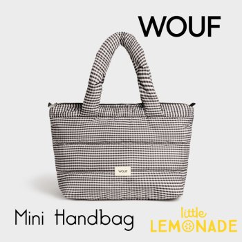 【WOUF】 ハンドバッグ Chloe Mini Handbag キルティング ギンガムチェック ミニトート  100%リサイクル生地 TBQ230025 