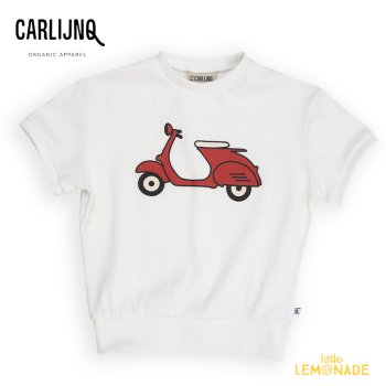 <img class='new_mark_img1' src='https://img.shop-pro.jp/img/new/icons1.gif' style='border:none;display:inline;margin:0px;padding:0px;width:auto;' />【CarlijnQ】 Scooter - sweater short sleeve 【86/92・98/104・110/116】 Tシャツ スクーター  (SCT172) SS23  アパレル YKZ
