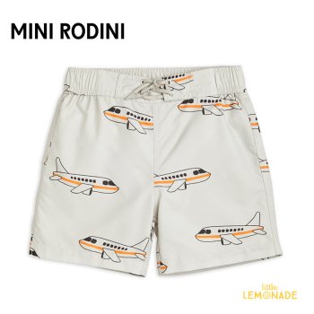 【Mini Rodini】 Airplane aop swim shorts 【80/86・92/98・104/110】 水着 飛行機柄 アパレル YKZ SS23 (2328011597)