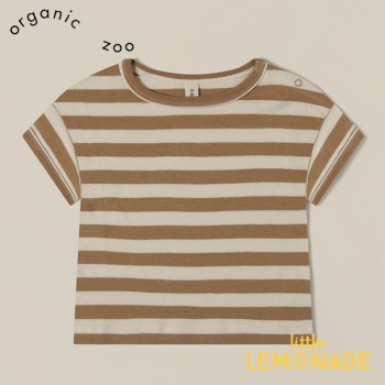 【Organic Zoo】 Gold Sailor Boxy T-Shirt  【6-12か月/1-2歳/2-3歳/3-4歳】 ボーダー 半袖 Tシャツ オーガニックズー SS23 12STGSOZ