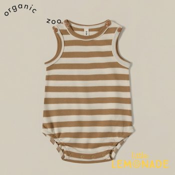 【Organic Zoo】 Gold Sailor Sleeveless Bodysuit 【3-6か月/6-12か月】 ボーダー柄 ボディスーツ オーガニックズー SS23 12SBGSOZ