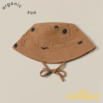 <img class='new_mark_img1' src='https://img.shop-pro.jp/img/new/icons1.gif' style='border:none;display:inline;margin:0px;padding:0px;width:auto;' />【Organic Zoo】 Gold Dots Bucket Sun Hat 【1-2歳/2-3歳/3-4歳】 ドット柄 バケット ハット 帽子 ブラウン  オーガニックズー SS23 12BHGD