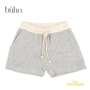 <img class='new_mark_img1' src='https://img.shop-pro.jp/img/new/icons1.gif' style='border:none;display:inline;margin:0px;padding:0px;width:auto;' />【BUHO】 TERRY CLOTH SHORTS | GREY 【2歳・3歳・4歳】（7835)   テリー ショートパンツ スウェット  グレー YKZ SS23
