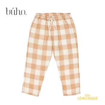 <img class='new_mark_img1' src='https://img.shop-pro.jp/img/new/icons1.gif' style='border:none;display:inline;margin:0px;padding:0px;width:auto;' />【BUHO】 GINGHAM PANTS | CARAMEL 【2歳・3歳・4歳】（7838)   ギンガム チェック パンツ キャメル 長ズボン YKZ SS23