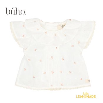 BUHO NB CHERRY BLOUSE | ECRU 3ۡ7566)   ꡼ ե륫顼 ֥饦 ȥåץ YKZ SS23 SALE 饹ȥ