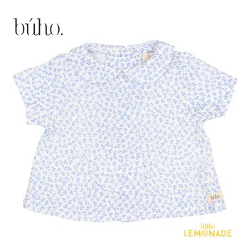 <img class='new_mark_img1' src='https://img.shop-pro.jp/img/new/icons1.gif' style='border:none;display:inline;margin:0px;padding:0px;width:auto;' />【BUHO】 NB CLOVER BLOUSE | BLUETTE【3か月・6か月】（7569)   ブルー クローバー 襟付き ブラウス YKZ SS23