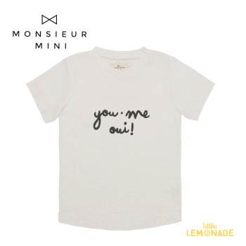 Monsieur Mini TSHIRT KIDS  You, Me, Oui 1-2С3-4С T Ⱦµ ƥȥǥ ѥ YKZ SS23