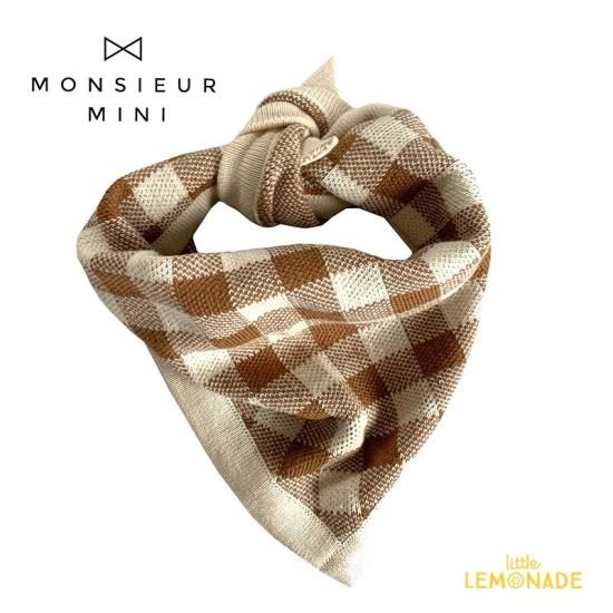 スーパーセール Monsieur Mini】 バンダナ SIZE】 【ONE GINGHAM BANDANA KNIT 服＆ファッション小物