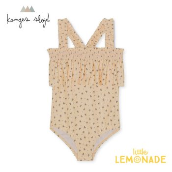 <img class='new_mark_img1' src='https://img.shop-pro.jp/img/new/icons1.gif' style='border:none;display:inline;margin:0px;padding:0px;width:auto;' />【Konges Sloejd】 BAIE SWIMSUIT 【12か月/18か月/2歳/3歳】 POINT BLEU 水着 花柄 SS23 KS4629