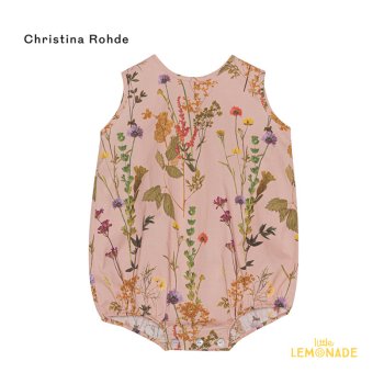 【CHRISTINA rohde】 Baby Top NO. 812 Fabric No. 1 ピンク地 小花柄 ベビー ロンパース【12か月/18か月】 YKZ SS23