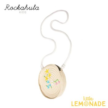 【Rockahula Kids】 Meadow Basket Bag-NATURAL 花 ポシェット かごポシェット 斜め掛けバッグ  (G1914N)